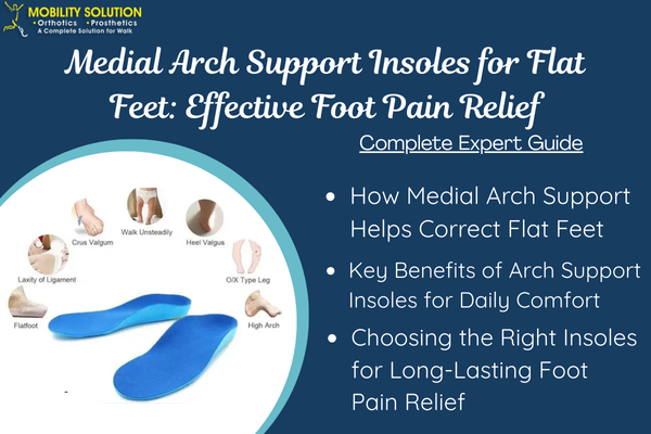 Medial Arch Support Insoles for Flat Feet | Foot Pain Relief